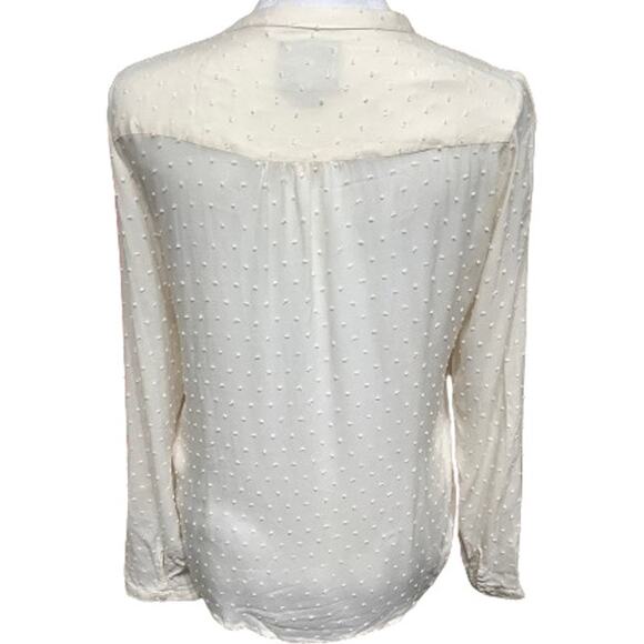 Maeve Cream Long Sleeve Top, Size 0, Boho, Feminine, Everyday Wear - Picture 3 of 7